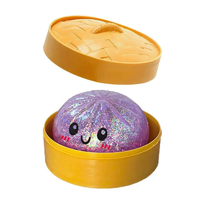 Purple Squishy Glitter Dumpling